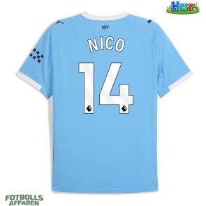 Manchester City Nico Gonzalez #14 Hemmatröja 2025-26 Kortärmad